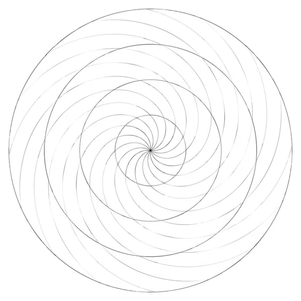 Абстрактний Спіральний Вихровий Вихровий Елемент Фокусний Спіральний Вектор — стоковий вектор