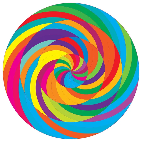 Abstract Spiral Swirl Twirl Element Volute Helix Vector — Stockvektor