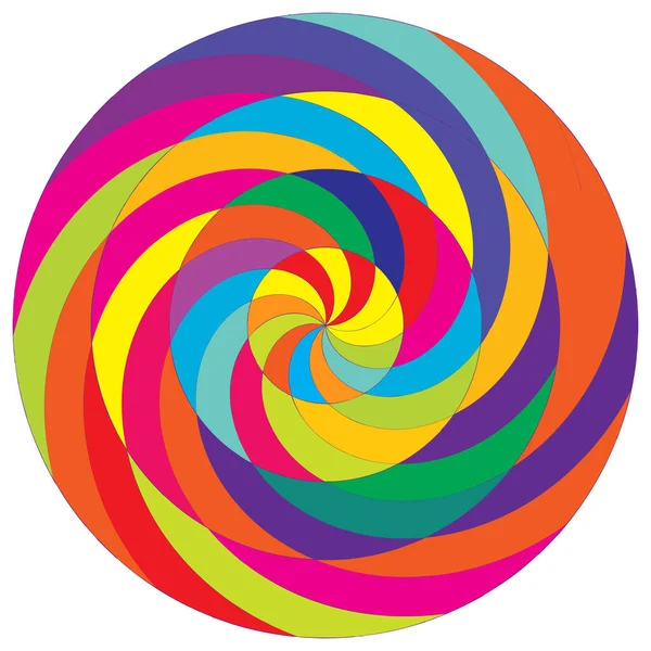 Soyut spiral, girdap ve dönme elementi. Volt, sarmal vektör