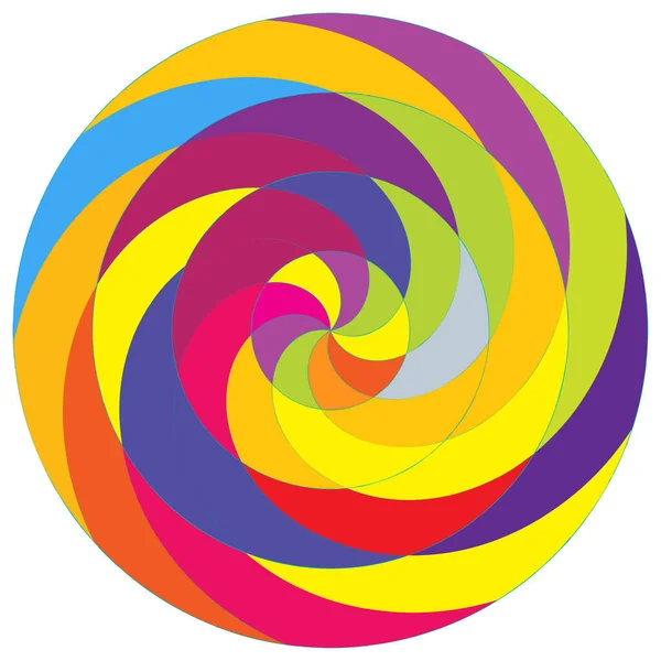 Soyut spiral, girdap ve dönme elementi. Volt, sarmal vektör