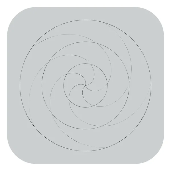 Abstract Spiral Swirl Twirl Element Volute Helix Vector — Stockový vektor