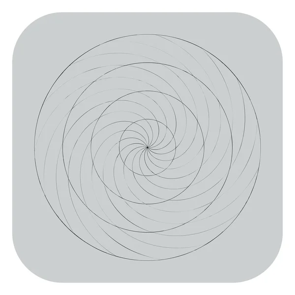 Abstract Spiral Swirl Twirl Element Volute Helix Vector — Vector de stock