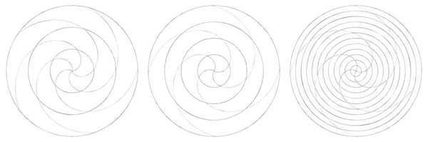 Abstract Spiral Swirl Twirl Element Volute Helix Vector Stock Vector — Stok Vektör