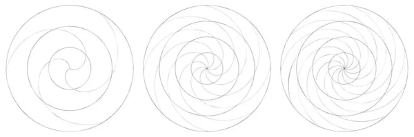 Abstract Spiral Swirl Twirl Element Volute Helix Vector Stock Vector — Stock vektor
