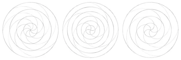 Abstrakt Spiral Virvlande Och Virvlande Element Volut Helixvektor Stock Vektor — Stock vektor