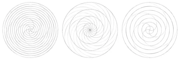 Spirale Abstraite Tourbillon Élément Tourbillonnant Volute Vecteur Hélice Illustration Vectorielle — Image vectorielle