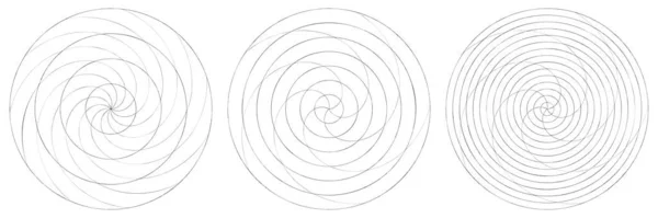 Espiral Abstracta Remolino Elemento Giratorio Voluta Vector Hélice Ilustración Vector — Vector de stock