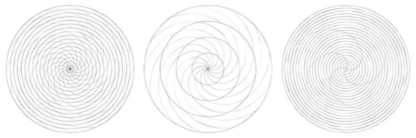 Abstract Spiral Swirl Twirl Element Volute Helix Vector Stock Vector — Stock vektor