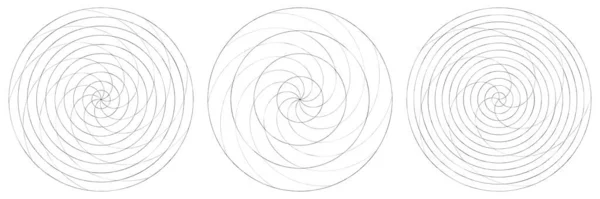 Abstract Spiral Swirl Twirl Element Volute Helix Vector Stock Vector — Stok Vektör