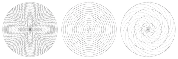 Abstract Spiral Swirl Twirl Element Volute Helix Vector Stock Vector — Vector de stock