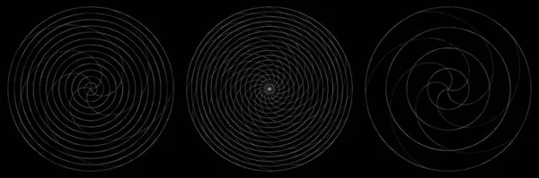 Абстрактный Спиральный Вихревой Вихревой Элемент Объемный Хеликовекторный Векторная Иллюстрация Клип — стоковый вектор