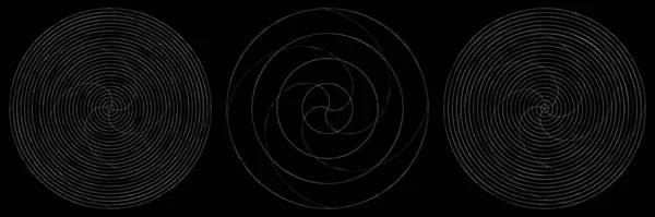 Abstract Spiral Swirl Twirl Element Volute Helix Vector Stock Vector — Stock Vector