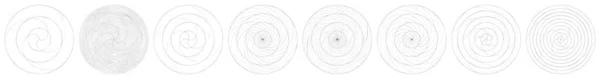 Streszczenie Spiralne Wirujące Wirujące Elementy Głośność Wektor Spirali Ilustracja Wektora — Wektor stockowy