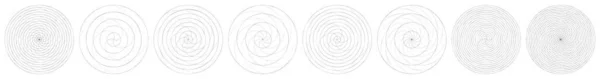 Abstrato Espiral Redemoinho Elemento Giro Voluta Vetor Hélice Ilustração Vetorial —  Vetores de Stock