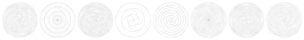 Abstract Spiral Swirl Twirl Element Volute Helix Vector Stock Vector — ストックベクタ