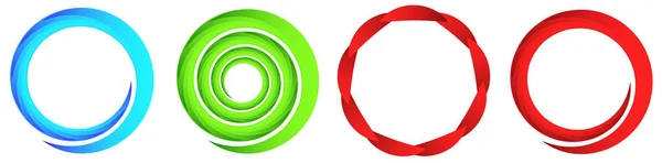 Circular Spiral Swirl Twirl Element Stock Vector Illustration Clip Art — Stock Vector