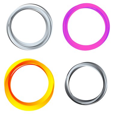 Random circles, rings circular element