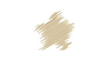 Çizilmiş, eskiz yıldızı. Çizgi çizen yıldız ögesi