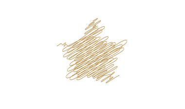 Çizilmiş, eskiz yıldızı. Çizgi çizen yıldız ögesi