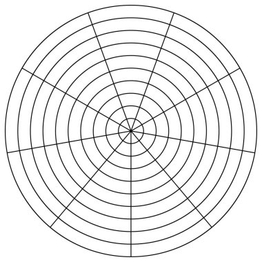 Radyal, dairesel çizgiler ögesi birleştiriliyor