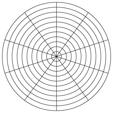Radyal, dairesel çizgiler ögesi birleştiriliyor