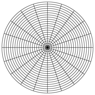 Radyal, dairesel çizgiler ögesi birleştiriliyor