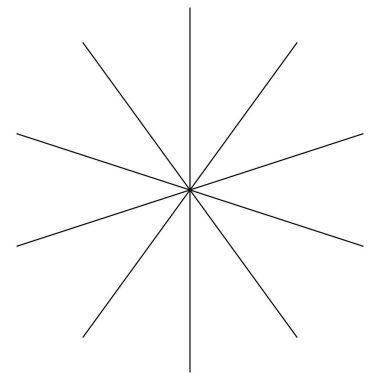 Radyal, dairesel çizgiler ögesi birleştiriliyor