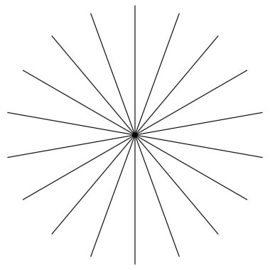 Radyal, dairesel çizgiler ögesi birleştiriliyor