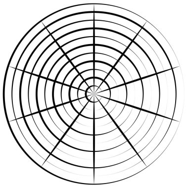 Radyal, dairesel çizgiler ögesi birleştiriliyor