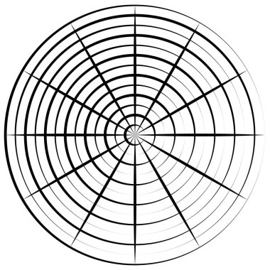 Radyal, dairesel çizgiler ögesi birleştiriliyor