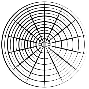 Radyal, dairesel çizgiler ögesi birleştiriliyor