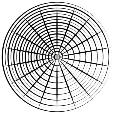 Radyal, dairesel çizgiler ögesi birleştiriliyor