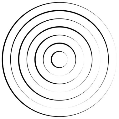 Radyal, dairesel çizgiler ögesi birleştiriliyor