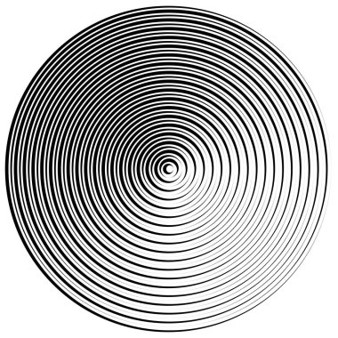 Radyal, dairesel çizgiler ögesi birleştiriliyor