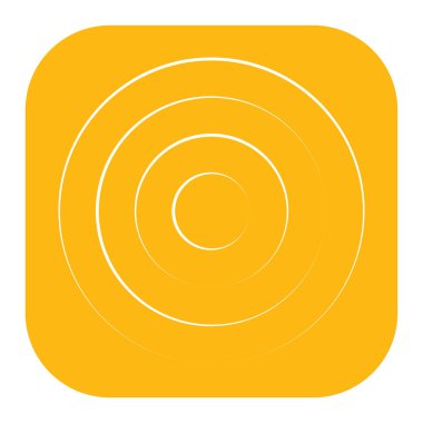 Converging radial, circular lines element