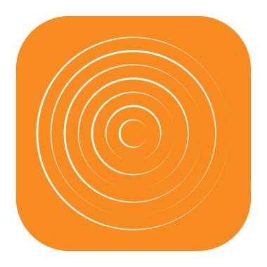Converging radial, circular lines element