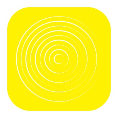 Converging radial, circular lines element