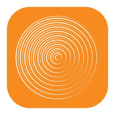 Converging radial, circular lines element