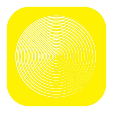 Converging radial, circular lines element
