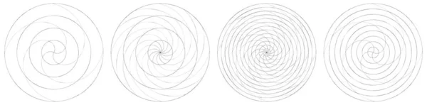 Espiral Abstracta Remolino Elemento Giratorio Voluta Vector Hélice Ilustración Vector — Vector de stock