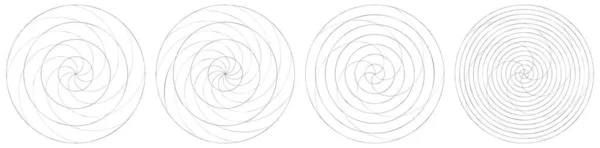 Abstrakt Spiral Virvlande Och Virvlande Element Volut Helixvektor Stock Vektor — Stock vektor
