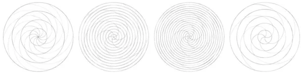 Elemento Astratto Spirale Turbinio Turbinio Voluta Vettore Elica Illustrazione Vettoriale — Vettoriale Stock