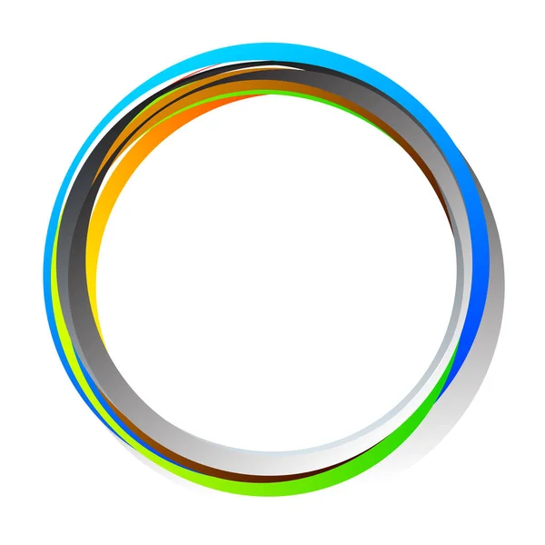 Zufällige Kreise Ringe Kreisförmiges Element — Stockvektor