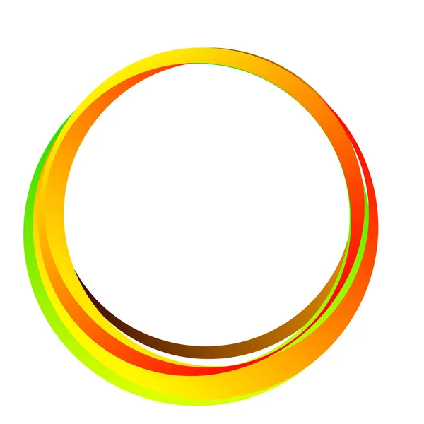 Willekeurige Cirkels Ringen Rond Element — Stockvector