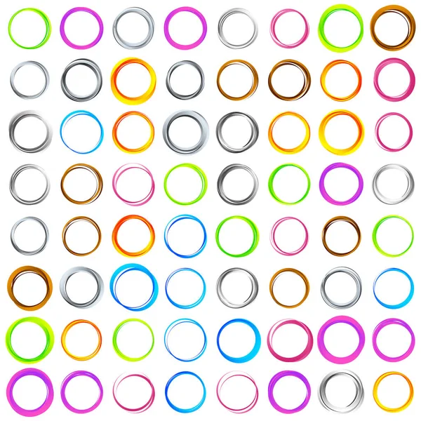 Random Circles Rings Circular Element — Vettoriale Stock