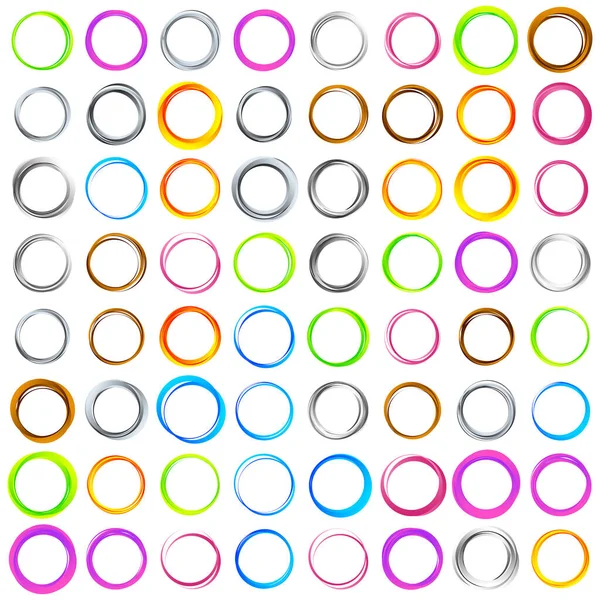 Random Circles Rings Circular Element — Stock Vector