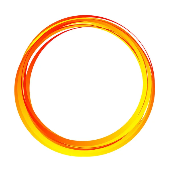 Cercles Aléatoires Anneaux Élément Circulaire — Image vectorielle