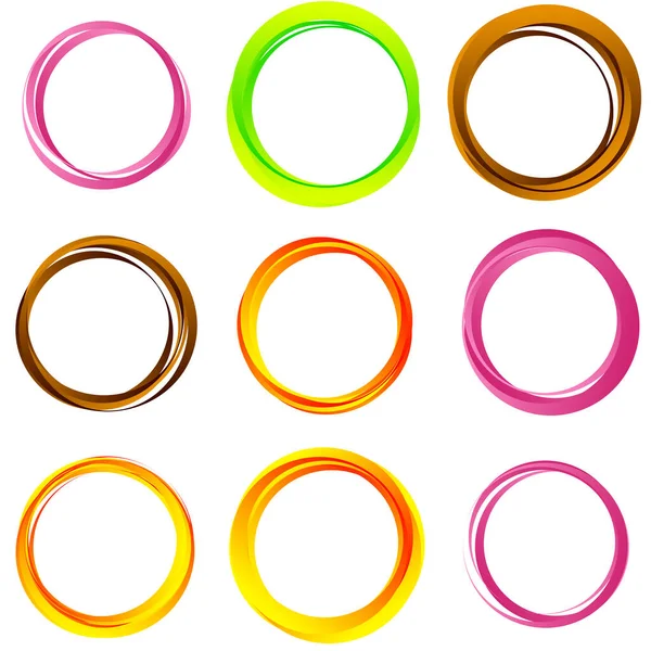 Random Circles Rings Circular Element — Διανυσματικό Αρχείο