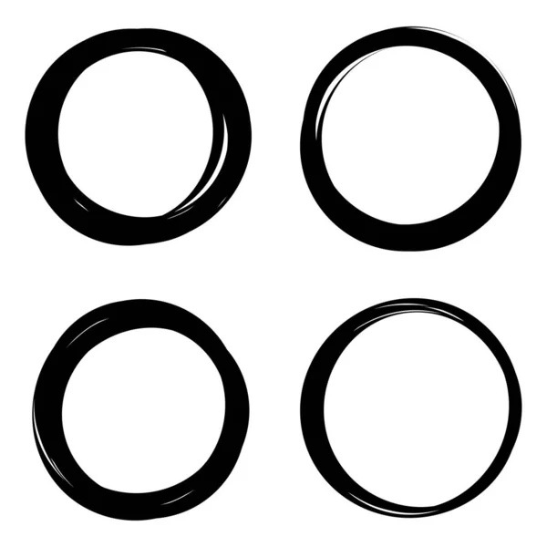 Tilfeldige Sirkler Sirkelformede Ringer – stockvektor
