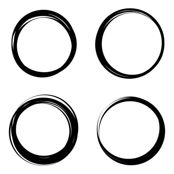 Random Circles Rings Circular Element — Vetor de Stock